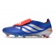 Crampons Nouvelles adidas Predator Elite FT FG Bleu Argent Rouge