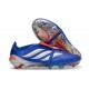 Crampons Nouvelles adidas Predator Elite FT FG Bleu Argent Rouge