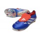 Crampons Nouvelles adidas Predator Elite FT FG Bleu Argent Rouge