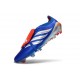 Crampons Nouvelles adidas Predator Elite FT FG Bleu Argent Rouge