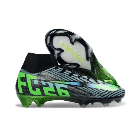Crampons de Foot Nike Mercurial Superfly X Elite FG Noir Vert