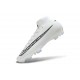 Crampons de Foot Nike Mercurial Superfly X Elite FG Blanc Noir