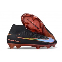 Crampons de Foot Nike Mercurial Superfly X Elite FG Noir Orange