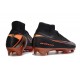 Crampons de Foot Nike Mercurial Superfly X Elite FG Noir Orange