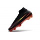 Crampons de Foot Nike Mercurial Superfly X Elite FG Noir Orange