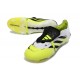 Crampons Nouvelles adidas Predator Elite FT FG Blanc Noir Jaune