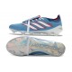 Chaussure de Foot adidas Predator Elite Tongue FG Bleu Blanc