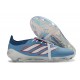 Chaussure de Foot adidas Predator Elite Tongue FG Bleu Blanc