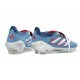 Chaussure de Foot adidas Predator Elite Tongue FG Bleu Blanc
