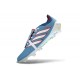 Chaussure de Foot adidas Predator Elite Tongue FG Bleu Blanc