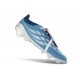 Chaussure de Foot adidas Predator Elite Tongue FG Bleu Blanc