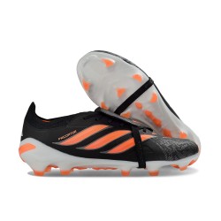 Chaussure de Foot adidas Predator Elite Tongue FG Noir Orange