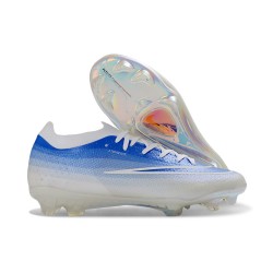 Nike Chaussures Zoom Mercurial Vapor 17 Elite FG Bleu Blanc