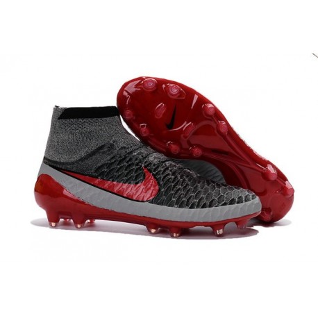 2016 Nouvelle Hommes Nike Magista Obra FG Gris Noir Rouge
