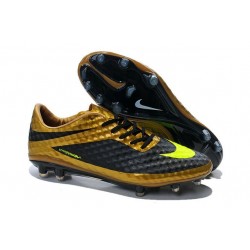 Coupe du monde 2014 Crampons Nike Hypervenom Phantom FG Or Volt Noir