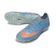 Crampon Nike Air Zoom Mercurial Vapor XVII Elite FG Bleu Orange