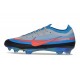 Crampon Nike Air Zoom Mercurial Vapor XVII Elite FG Bleu Gris Rouge