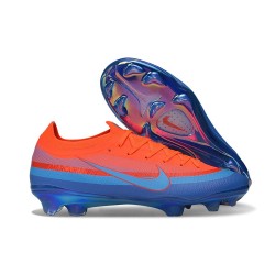 Crampon Nike Air Zoom Mercurial Vapor XVII Elite FG Orange Bleu