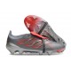 Chaussure de Foot adidas Predator Elite Tongue FG Gris Rouge