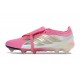 Chaussure de Foot adidas Predator Elite Tongue FG Rose Blanc