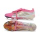 Chaussure de Foot adidas Predator Elite Tongue FG Rose Blanc