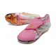 Chaussure de Foot adidas Predator Elite Tongue FG Rose Blanc