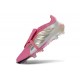 Chaussure de Foot adidas Predator Elite Tongue FG Rose Blanc