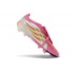 Chaussure de Foot adidas Predator Elite Tongue FG Rose Blanc