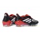 Chaussure de Foot adidas Predator Elite Tongue FG Noir Blanc Rouge