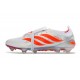 Chaussure de Foot adidas Predator Elite Tongue FG Blanc Rouge