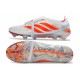 Chaussure de Foot adidas Predator Elite Tongue FG Blanc Rouge