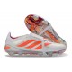 Chaussure de Foot adidas Predator Elite Tongue FG Blanc Rouge