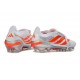 Chaussure de Foot adidas Predator Elite Tongue FG Blanc Rouge