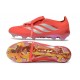 Chaussure de Foot adidas Predator Elite Tongue FG Rouge Argent