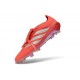 Chaussure de Foot adidas Predator Elite Tongue FG Rouge Argent