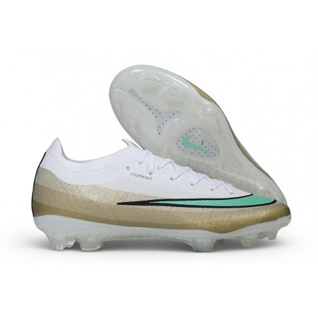 Nike Mercurial Vapor 17 Elite FG Blanc Vert luminescent Mtlc Or