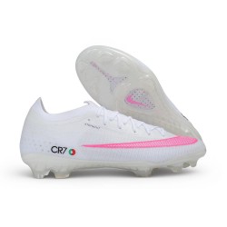 Nike Chaussures Mercurial Vapor 17 Elite FG CR7 Blanc Rose