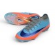 Nike Chaussures Mercurial Vapor 17 Elite FG Bleu Orange