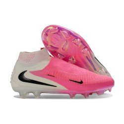 Crampons Neuf Nike Phantom 6 High Elite FG Rose Blanc Noir