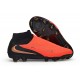 Crampons Neuf Nike Phantom 6 High Elite FG Brt Rouge foncé Dégradé Noir