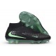 Crampons Neuf Nike Phantom 6 High Elite FG Noir Vert Illusion