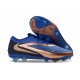 Chaussures Nike Phantom 6 Low Elite FG Bleu Marine Bronze Métallique