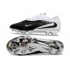 Chaussures de Foot Nike Phantom 6 Low Elite FG Noir Blanc