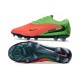 Chaussures de Foot Nike Phantom 6 Low Elite FG Hot Punch Noir Vert Strike