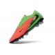 Chaussures de Foot Nike Phantom 6 Low Elite FG Hot Punch Noir Vert Strike