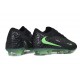 Chaussures de Foot Nike Phantom 6 Low Elite FG Noir Vert Illusion