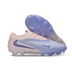 Chaussures de Foot Nike Phantom 6 Low Elite FG Bleu lavande Pêche pâle