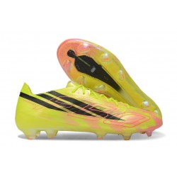 Chaussures de Foot adidas F50 Hyperfast EVO FG Jaune Noir Solar Turquoise Édition Limitée
