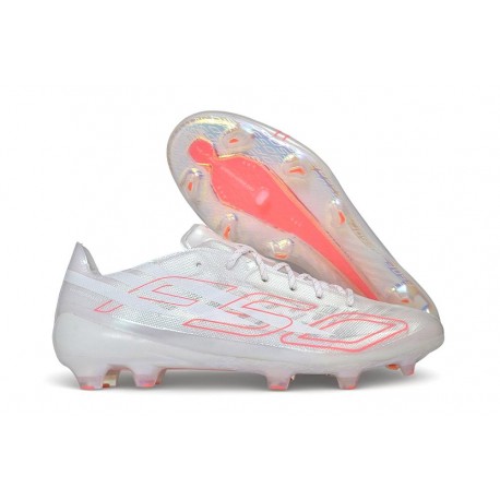 Chaussures de Foot adidas F50 Hyperfast EVO FG Blanc Rose