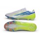 Chaussures de Foot adidas F50 Hyperfast EVO FG Blanc Bleu Volt
